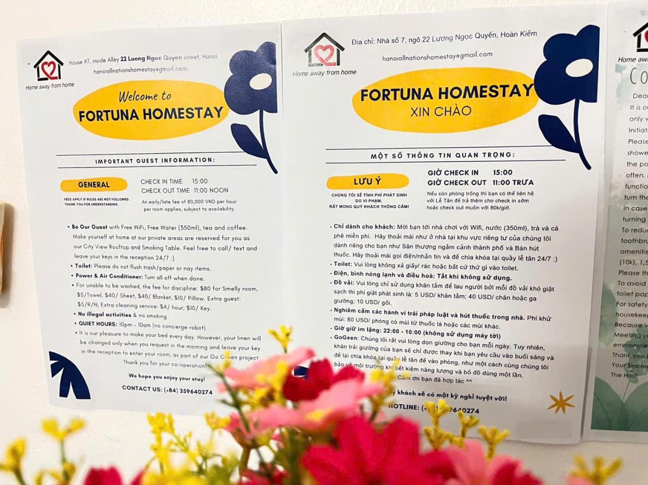 Fortuna Homestay Hanoi Exterior foto